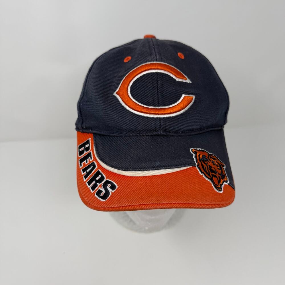 Chicago Bears NFL Adjustable Strapback Hat Navy Orange